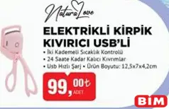 NATURALOVE ELEKTRİKLİ KİRPİK KIVIRICI USB'Lİ NATURALOVE ELEKTRİKLİ KİRPİK KIVIRICI USB'Lİ